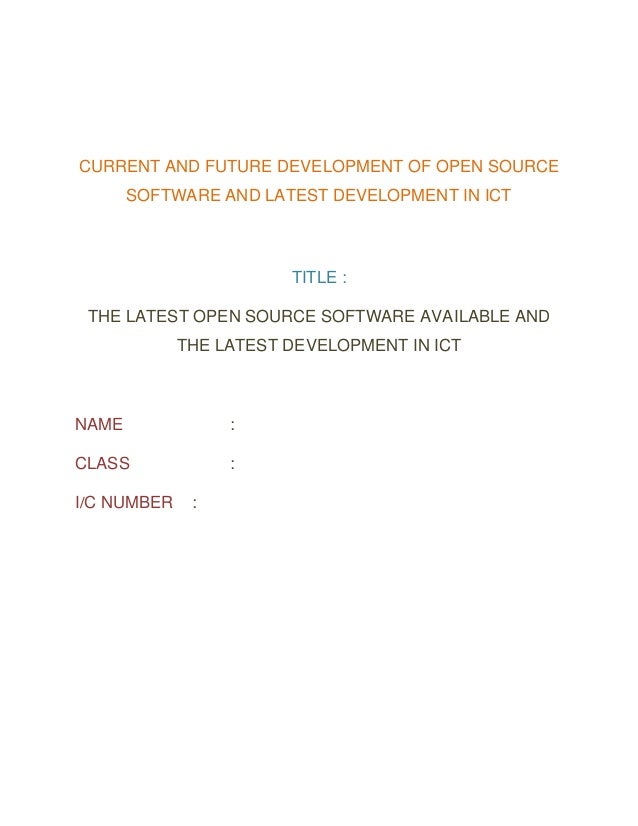 the latest open source application software ict
