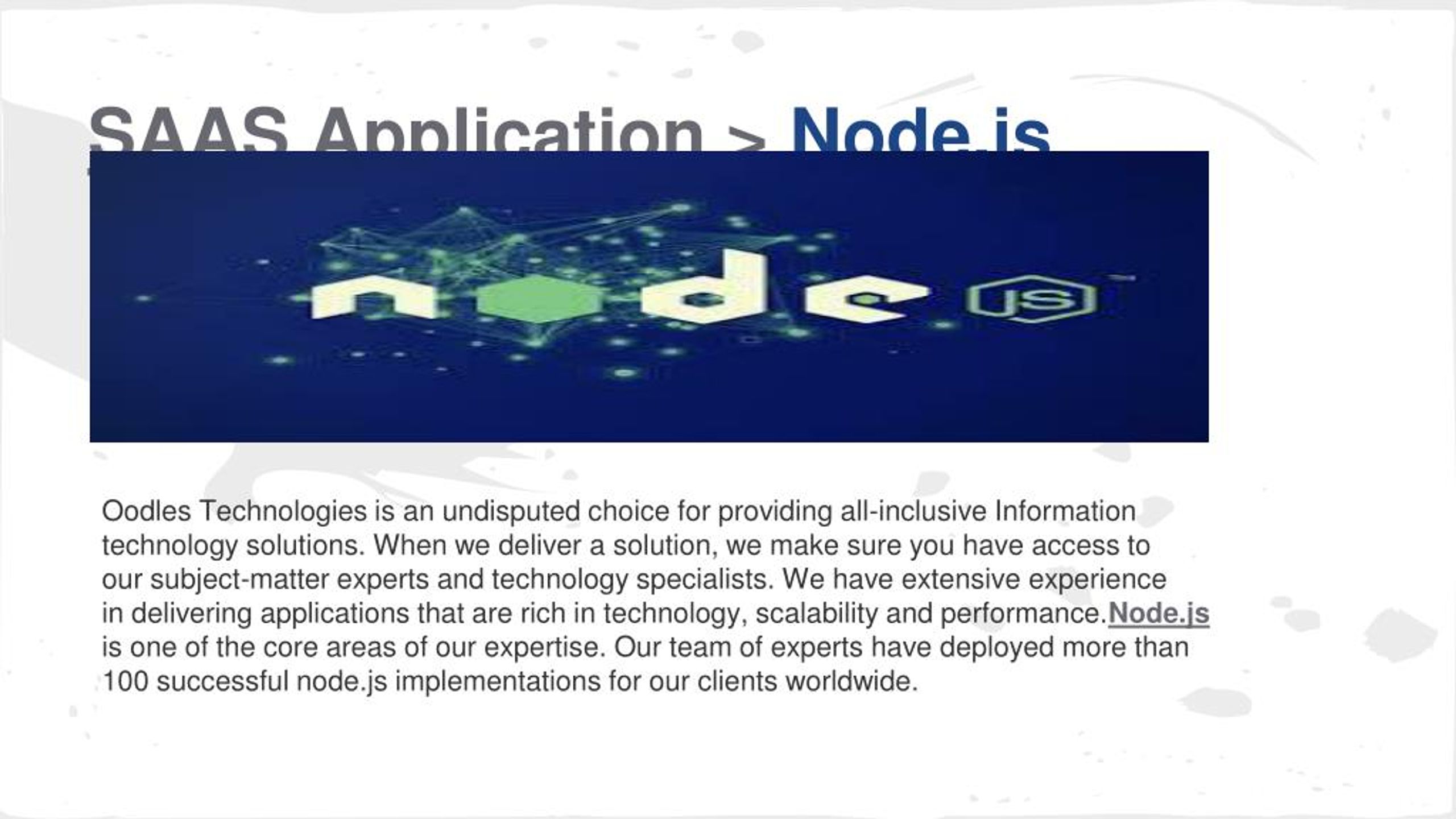 service oriented application node js
