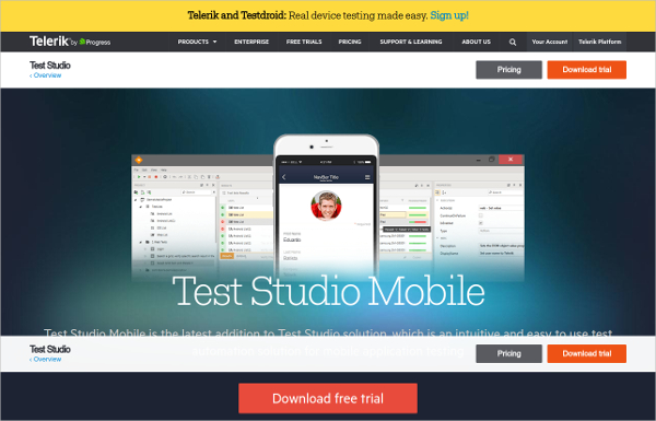 mobile application testing tools free download