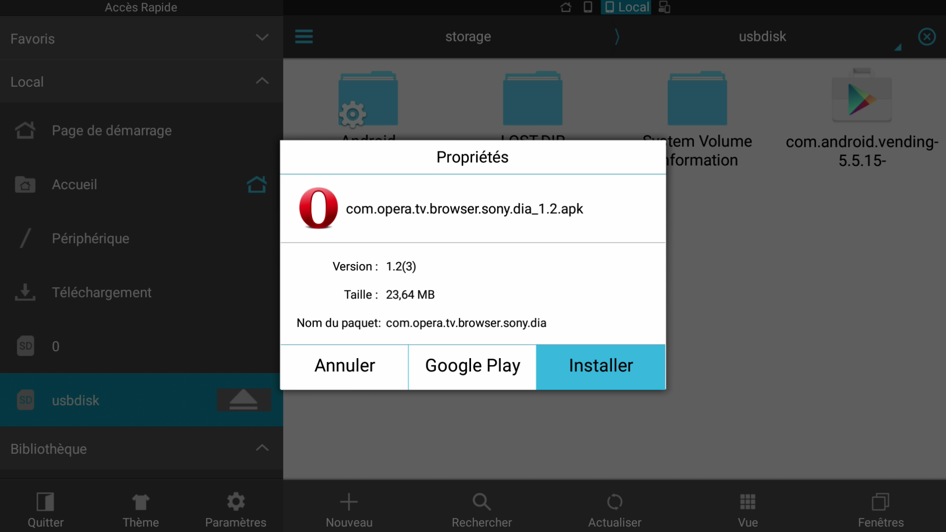 android 5.1 installer application sur carte sd par defaut