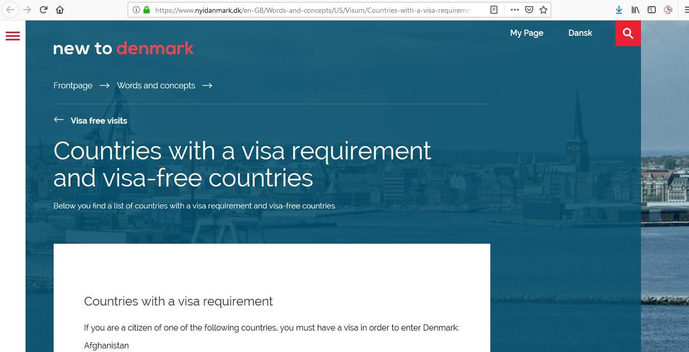 can i submit application visa denmark in toronto vfs